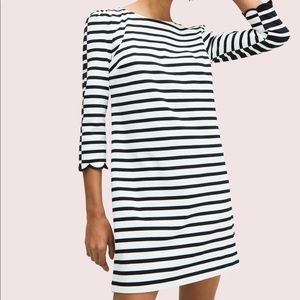 NWT Kate Spade Sailing Stripe Scallop Dress
